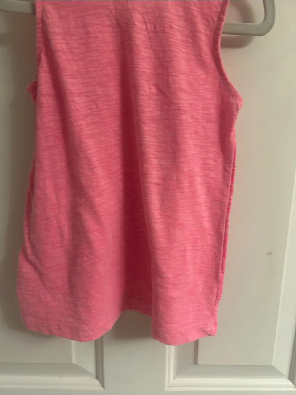 Carter's Neon Pink Girls' Sleeveless Tank with Subtle Geometric Print